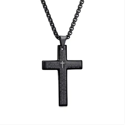 Style Loft Collection Saveane Daily Bread Scripture Stainless Steel Necklace