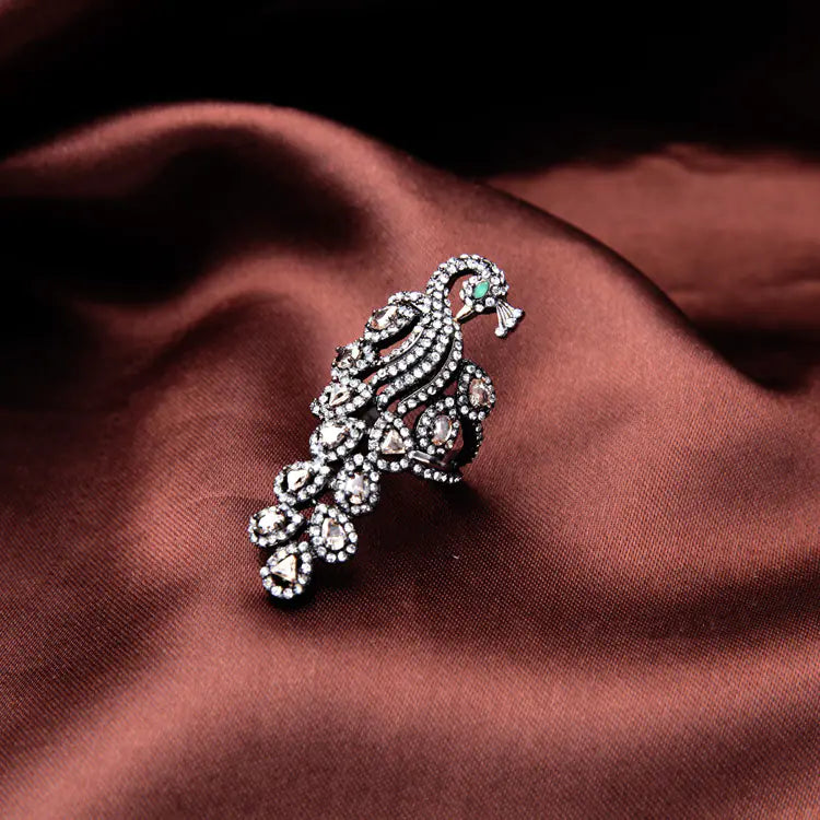 Style Loft Collection Elegant Diamond Peacock Ring