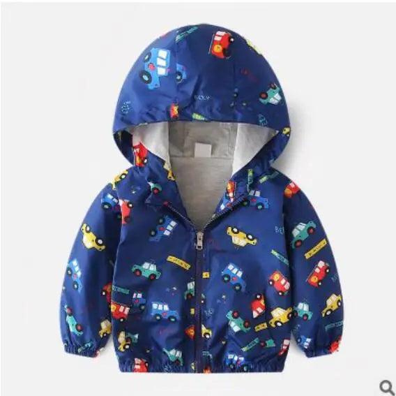 Style Loft Collection Everyday Is Funday Hooded Windbreaker Jacket