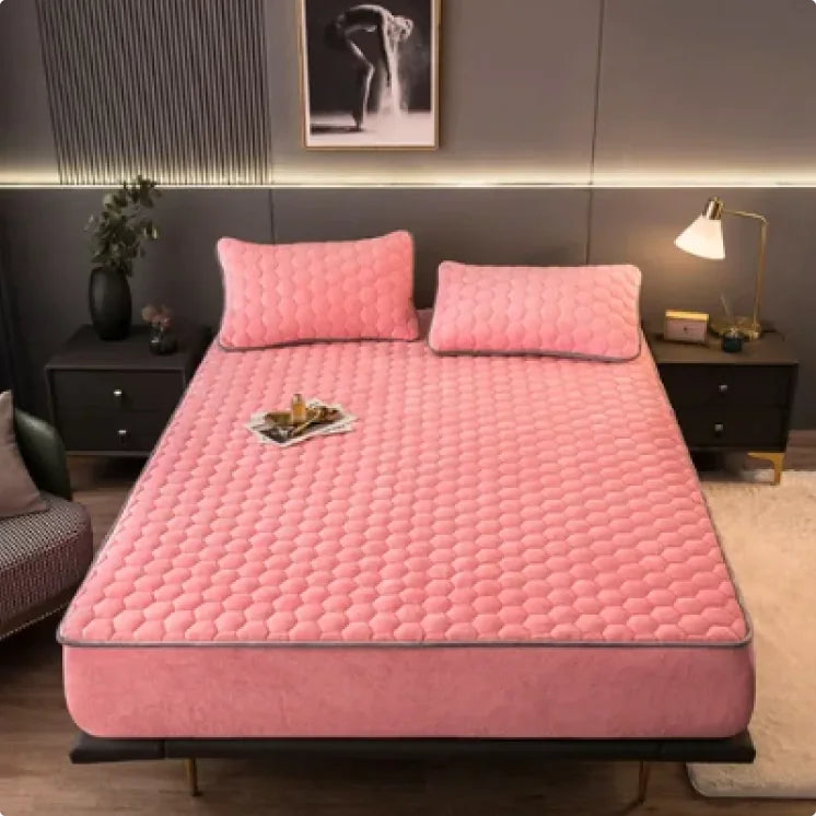 Cozy Nest 3-Piece Brushed Quilted Mattress Set
