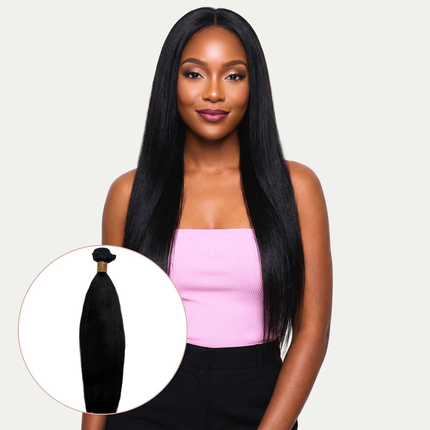 Yaki Straight 100% Human Hair Bundles