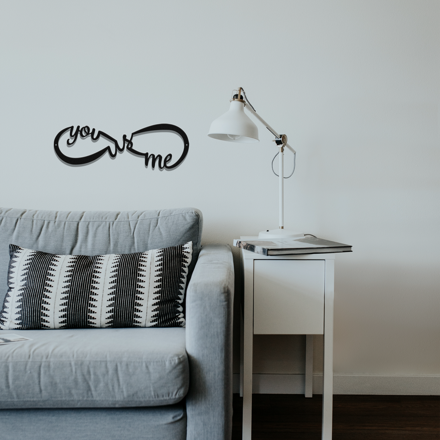 You Me and Us Infinity - Metal Wall Art | Home Decor | Kitchen + Metal