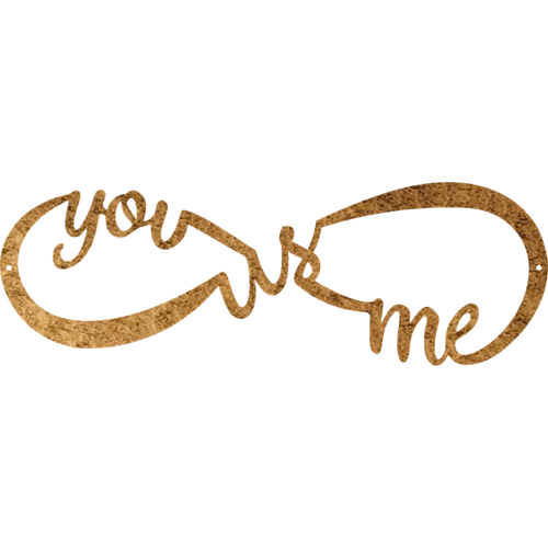 You Me and Us Infinity - Metal Wall Art | Home Decor | Kitchen + Metal