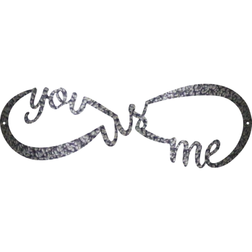You Me and Us Infinity - Metal Wall Art | Home Decor | Kitchen + Metal
