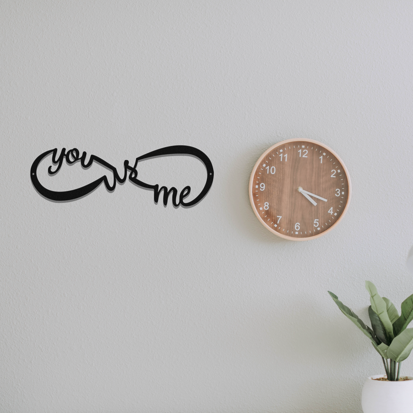 You Me and Us Infinity - Metal Wall Art | Home Decor | Kitchen + Metal
