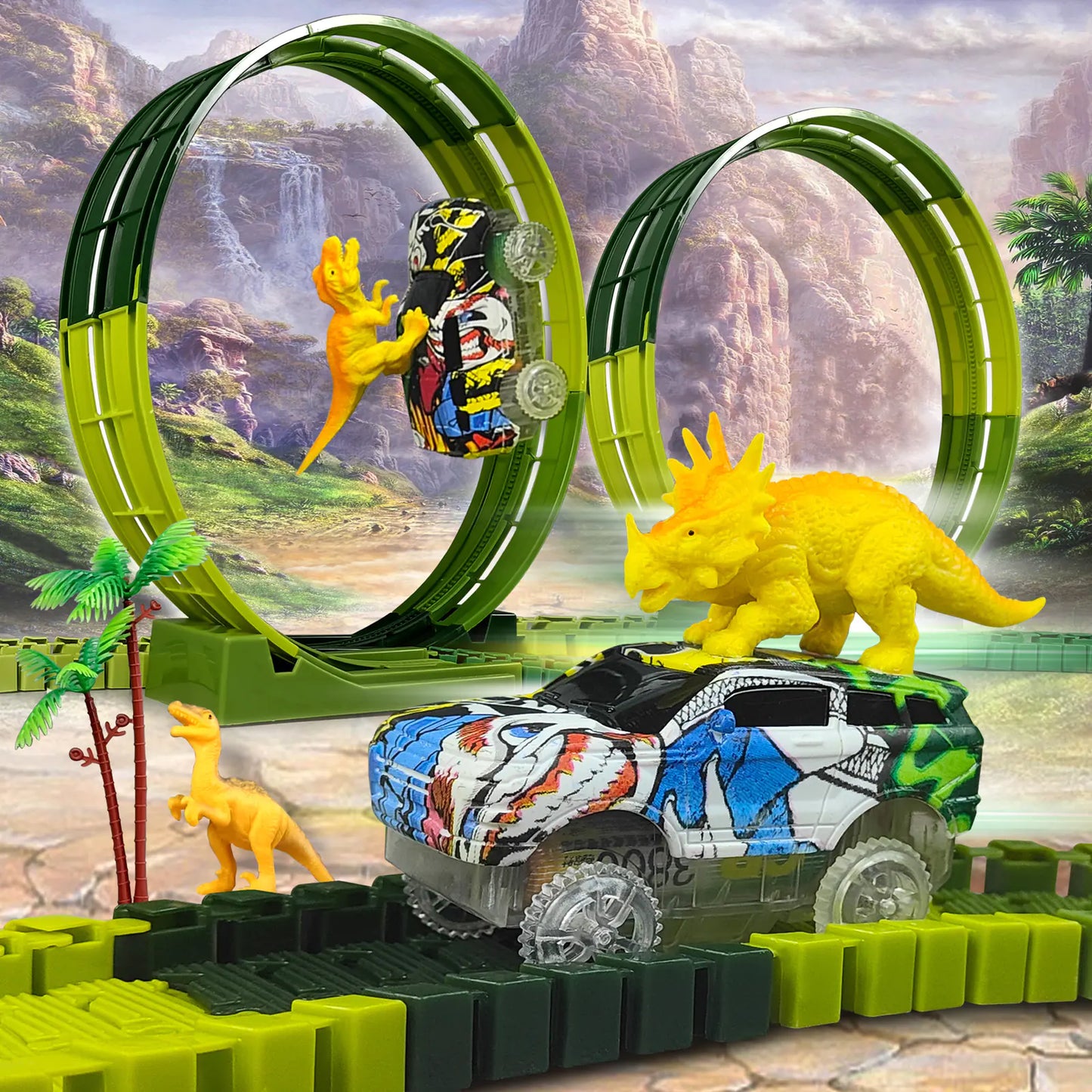 Style Loft Collection ToyStyle Electric Dinosaur Car Adventure Track