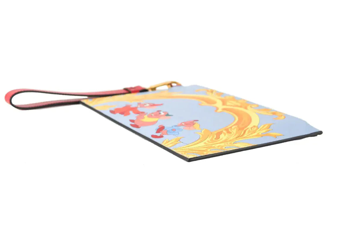 Style Loft Collection x Versace x Disney Cinderella Mice Small Printed Leather Pouch