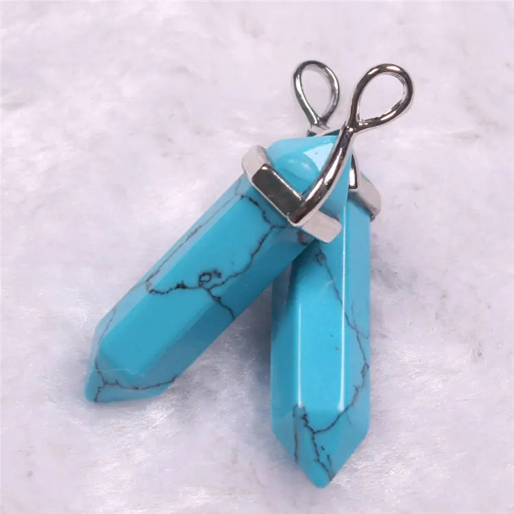 Style Loft Collection Natural Stone Crystal Agate Pendant