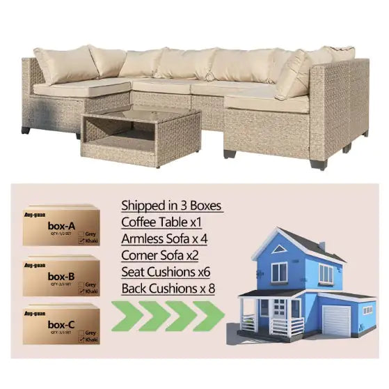 (.21) Style Loft Collection 7-piece Patio Furniture Set