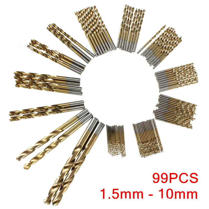 Style Loft Collection ToolStyle 99 Piece Titanium Coated Twist Drill Bit