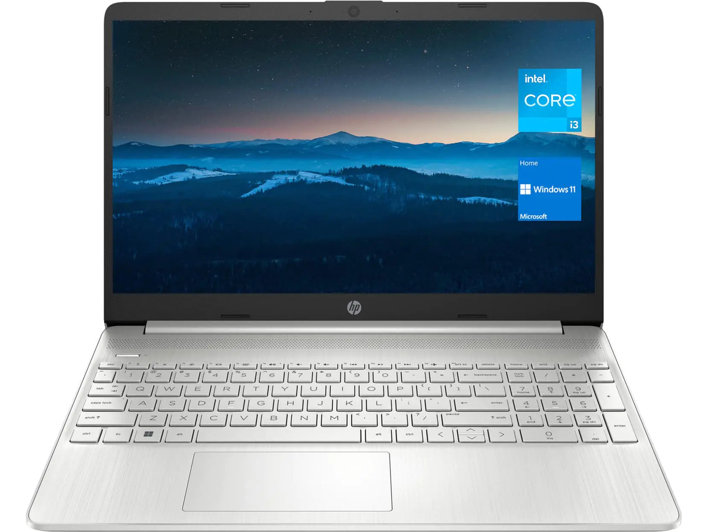 Style Loft Collection x HP 15 Notebook 15.6" HD Screen Laptop Intel Core i3-1115G4 8GB DDR4 RAM 256GB SSD Webcam HDMI Wi-Fi Windows 11 Home Natural Silver