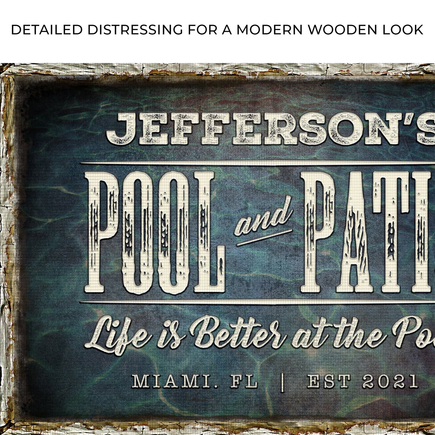 Pool And Patio Sign