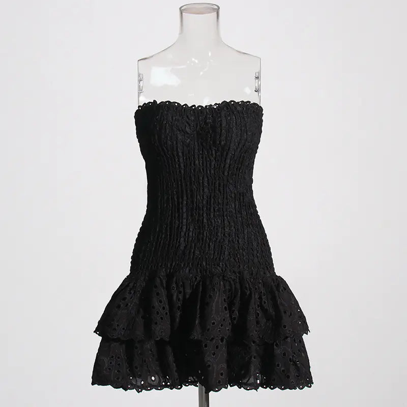 Style Loft Collection Turks and Caicos Strapless Ruffled Mini Dress