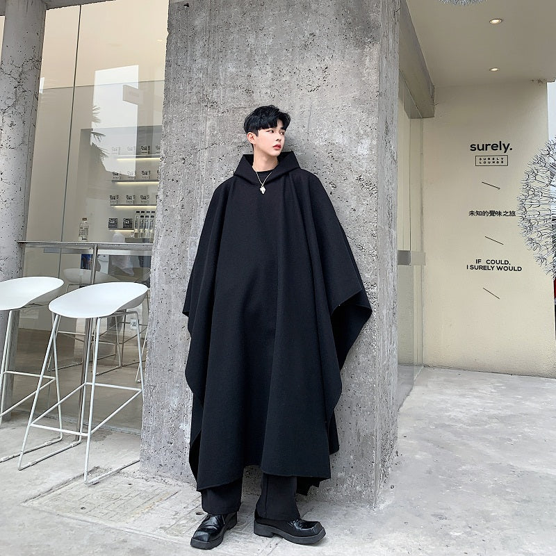 Men's Hip-hop Dark Wind Bat-style Cape Jacket