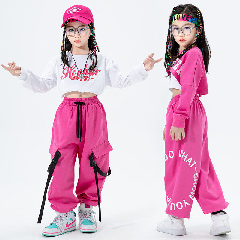 Girls' Jazz Dance Performance Outfit