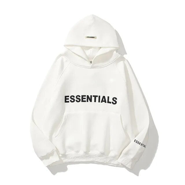Essentials Hoodie Women and Men Reflective Letters