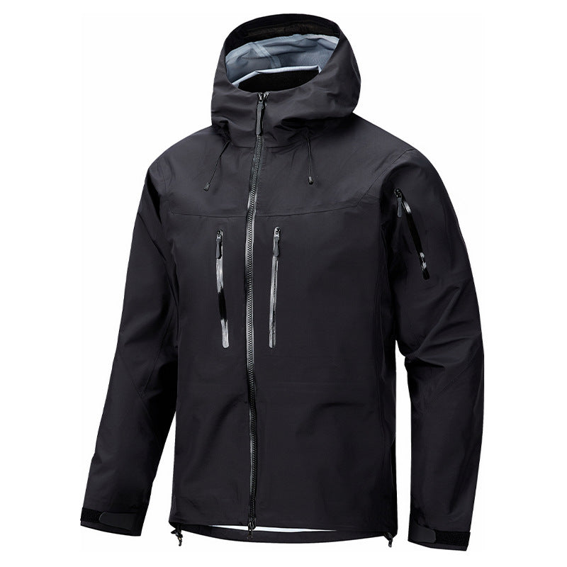 Men's Waterproof Hard Shell Jacket for Spring Hiking