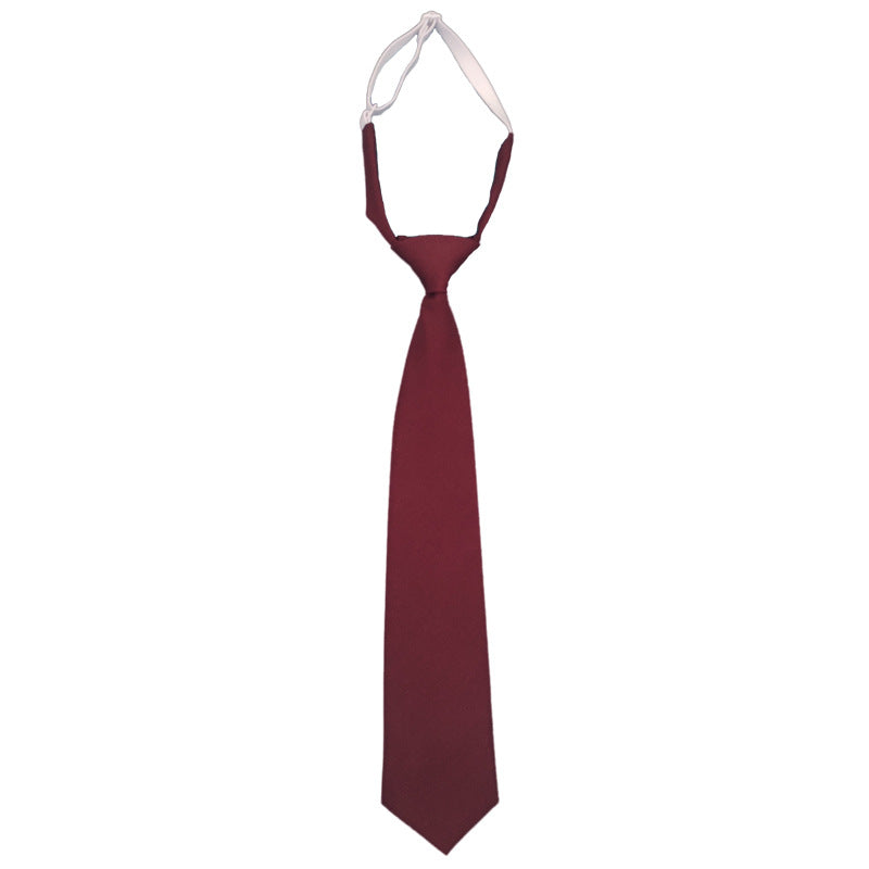 Solid Color Navy Blue Tie Men's Tie