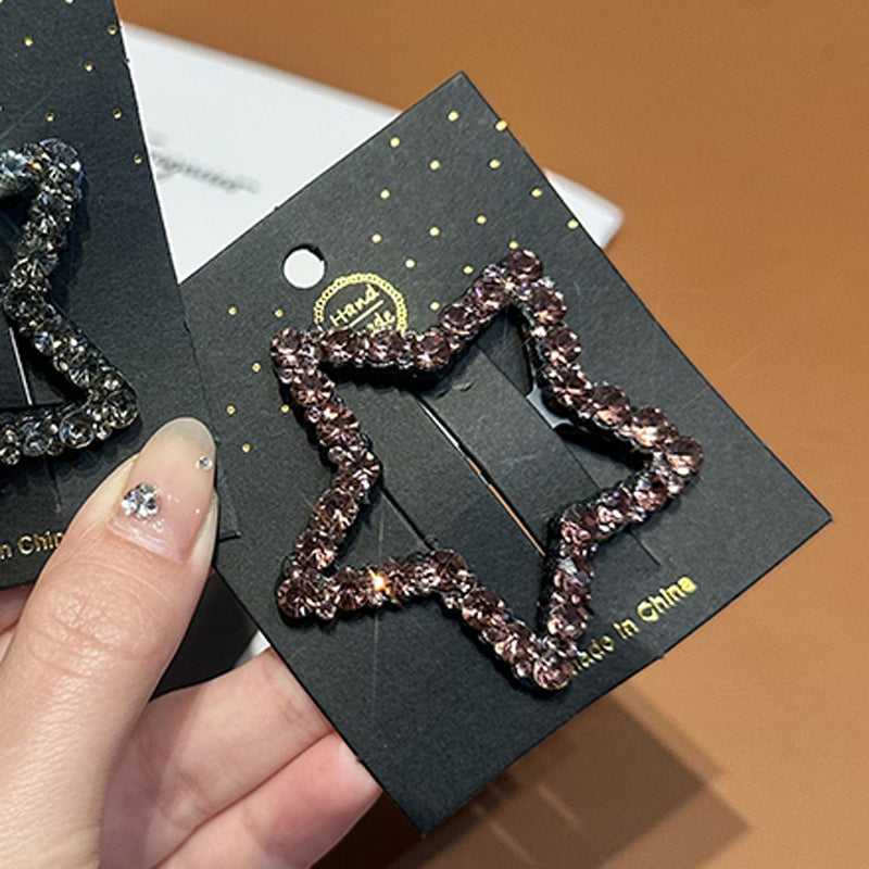 Rhinestone Star Hairpin: High-End Style