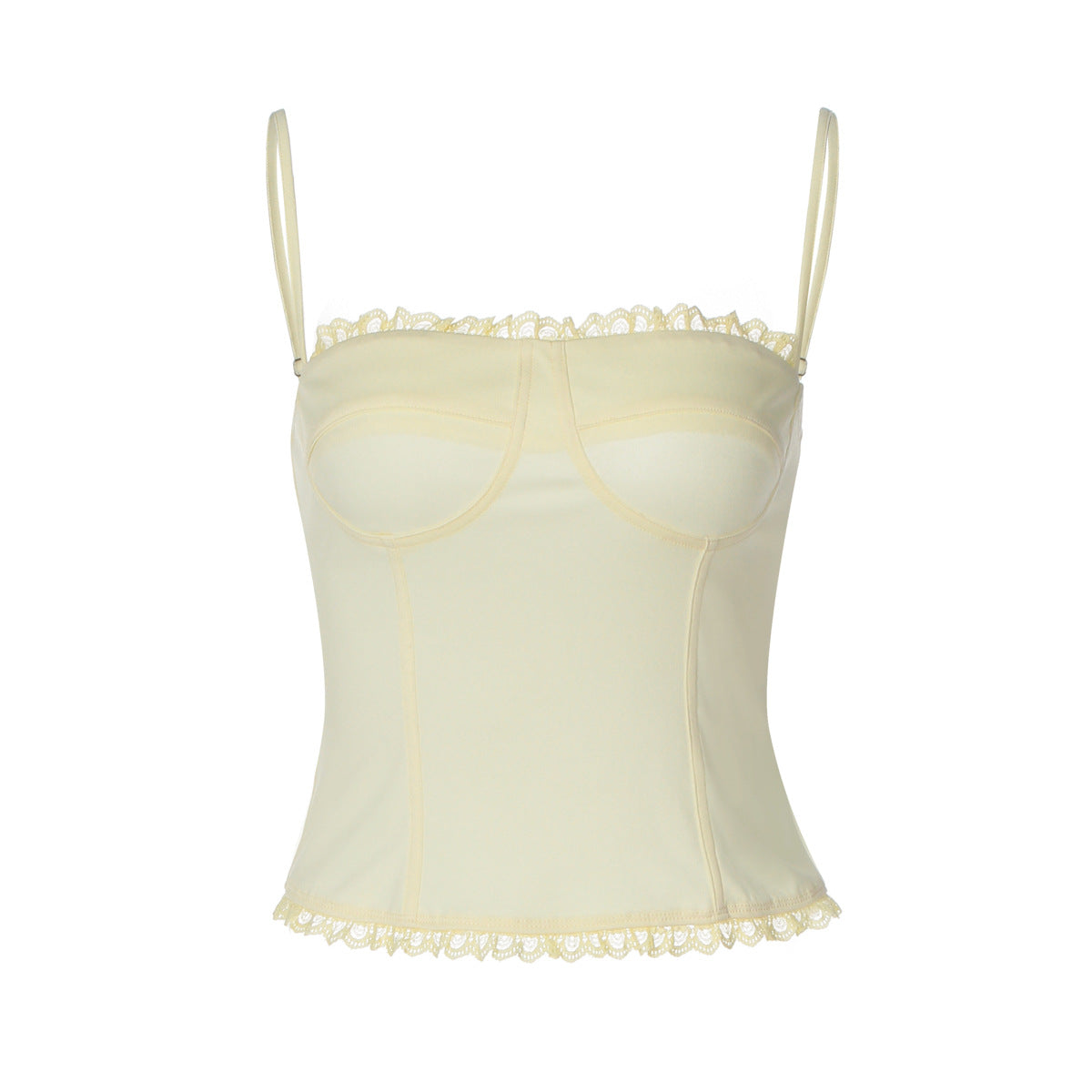 Womens Strapless Off-the-shoulder Form-fitting Tank Top