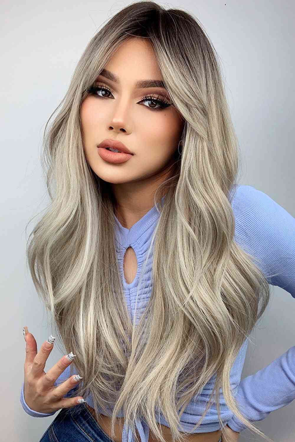 Synthetic Cap Long Wave Wig, 26''