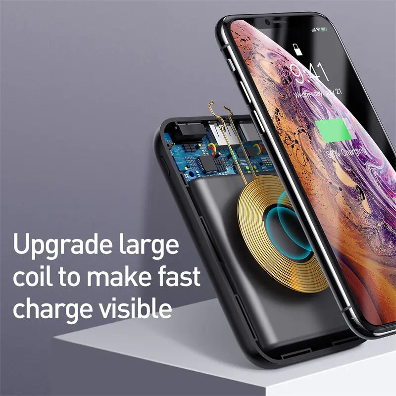 Style Loft Collection CyberStyle Wireless Fast Charging Power Bank with LED Display