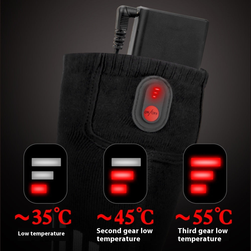 Electric Heating Pure Cotton Socks Skiing Casual Men And Women Warm-keeping Socks