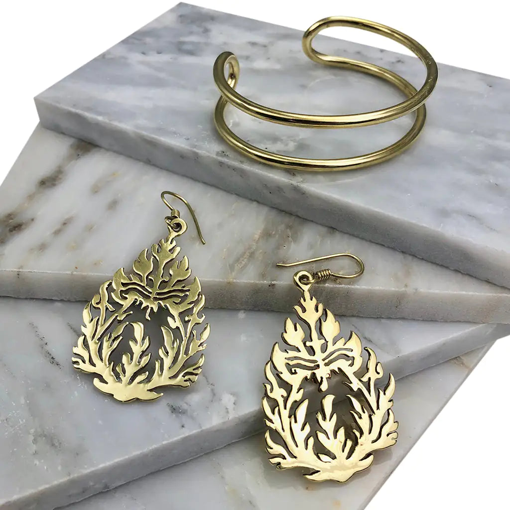 (.05) Style Loft Collection Khmer Temple Earrings
