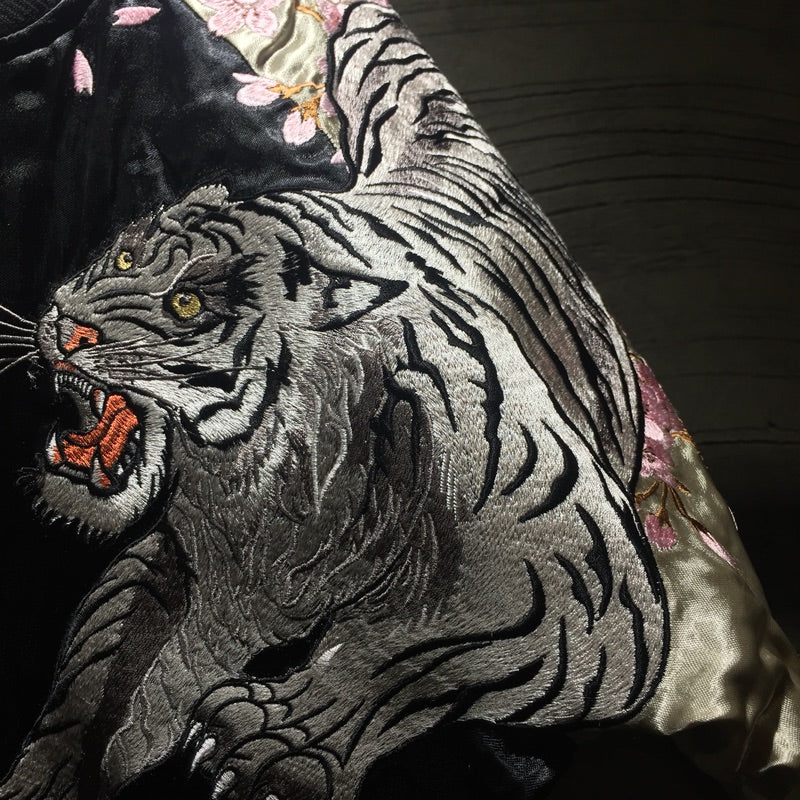 Men's Double-Sided Embroidered Jacket with Four Gods