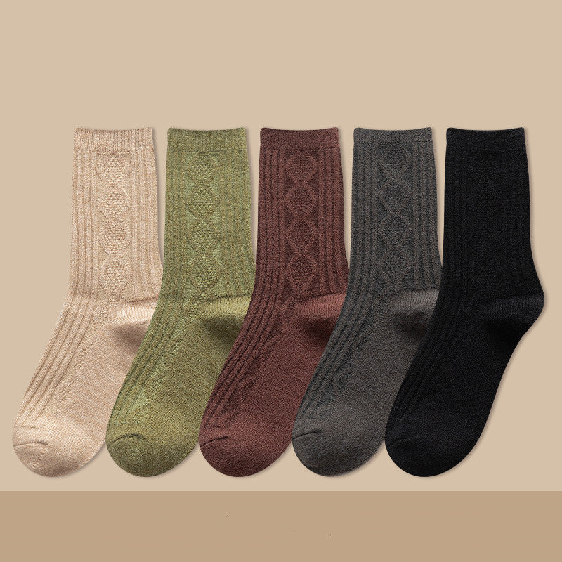 Thickened Cashmere Long Socks For Women Warm Pile