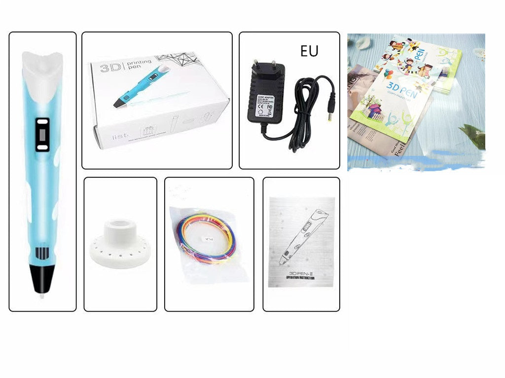 Children's 3D Printing Pen and Brush Toy Set
