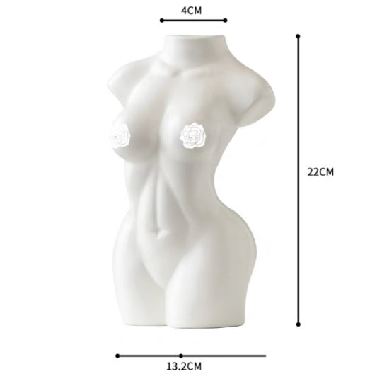 Creative Vase Ceramic Art Female Human Body Sculptured Ornaments