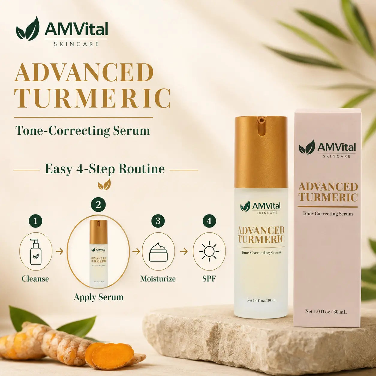 AMVital Advanced Turmeric Tone-Correcting Serum