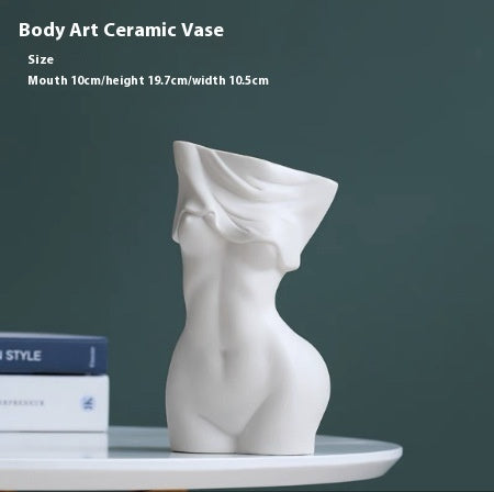 Creative Vase Ceramic Art Female Human Body Sculptured Ornaments