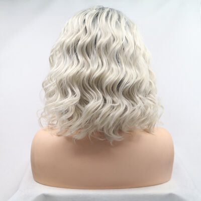 Synthetic Lace Front Mid-length Wavy Wig, 12"