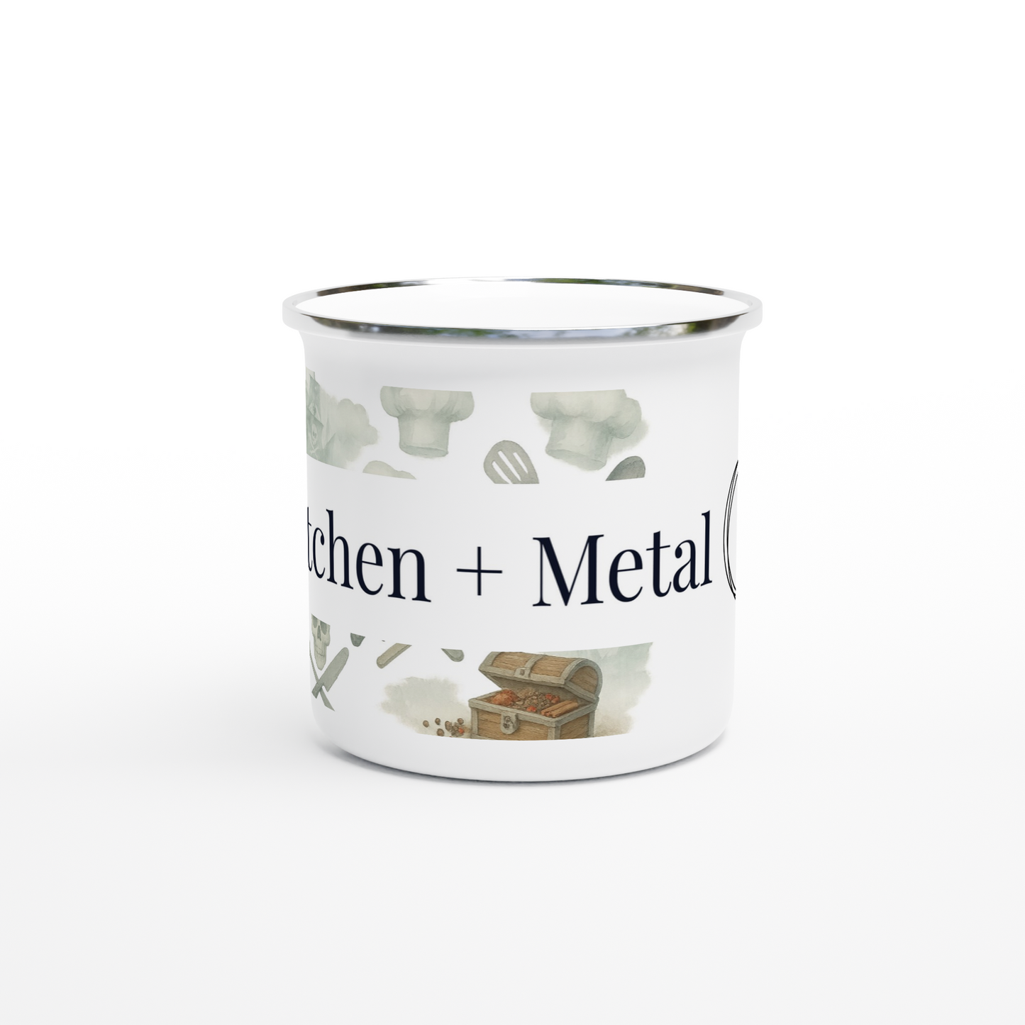 White 12oz Enamel Mug | Coffee Mugs | Kitchen + Metal