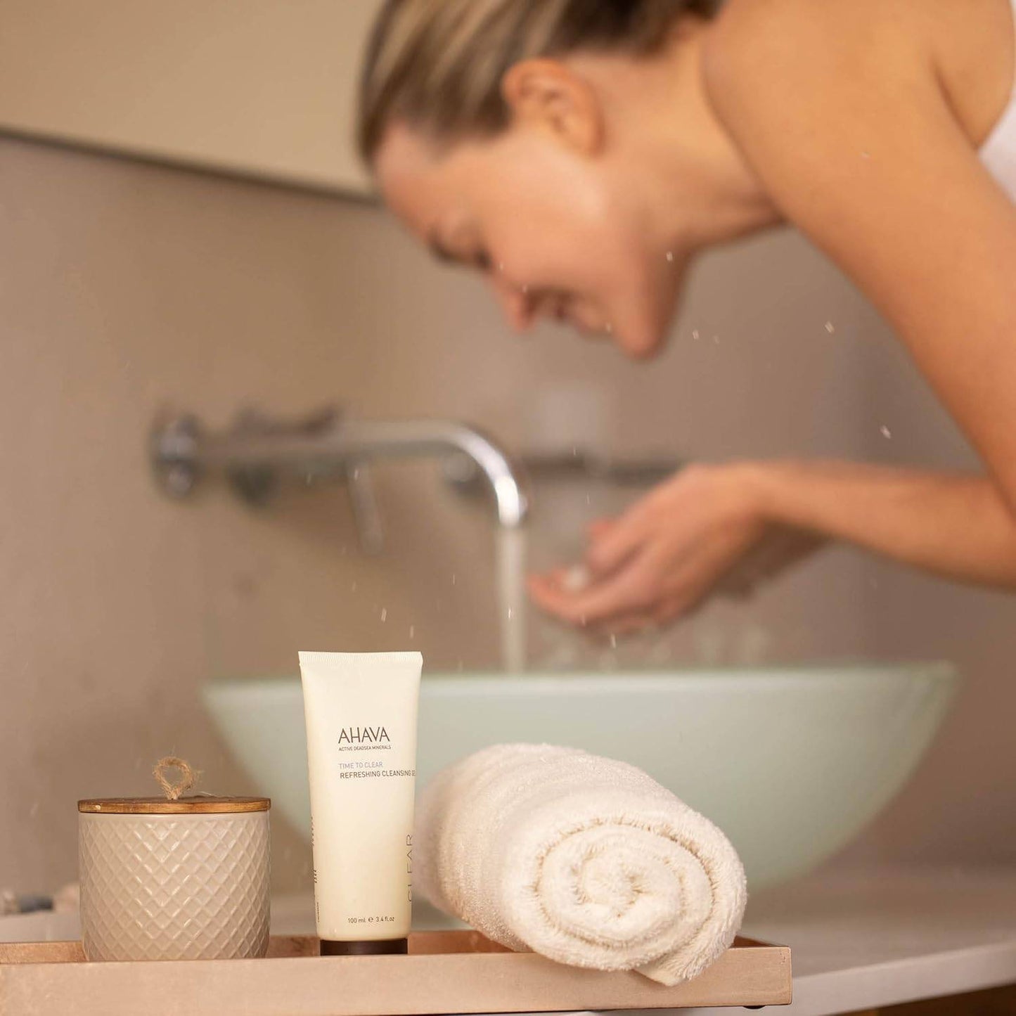 AHAVA Cleanse Refreshing Cleansing Gel - Soapless Cleanser & Refresher 3.4 Fl.Oz