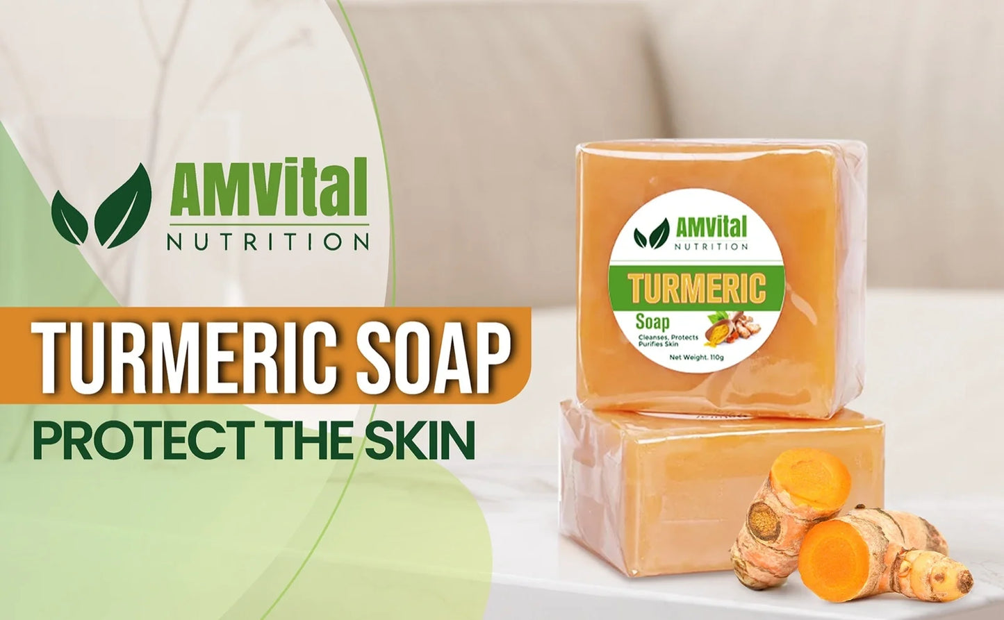 AMVital Turmeric Glow Duo (Soap + Serum)