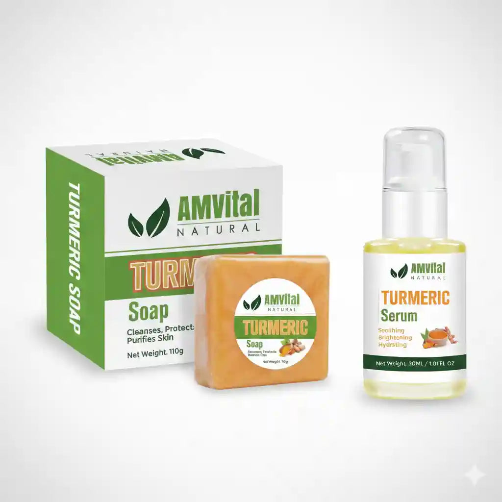 AMVital Turmeric Glow Duo (Soap + Serum)