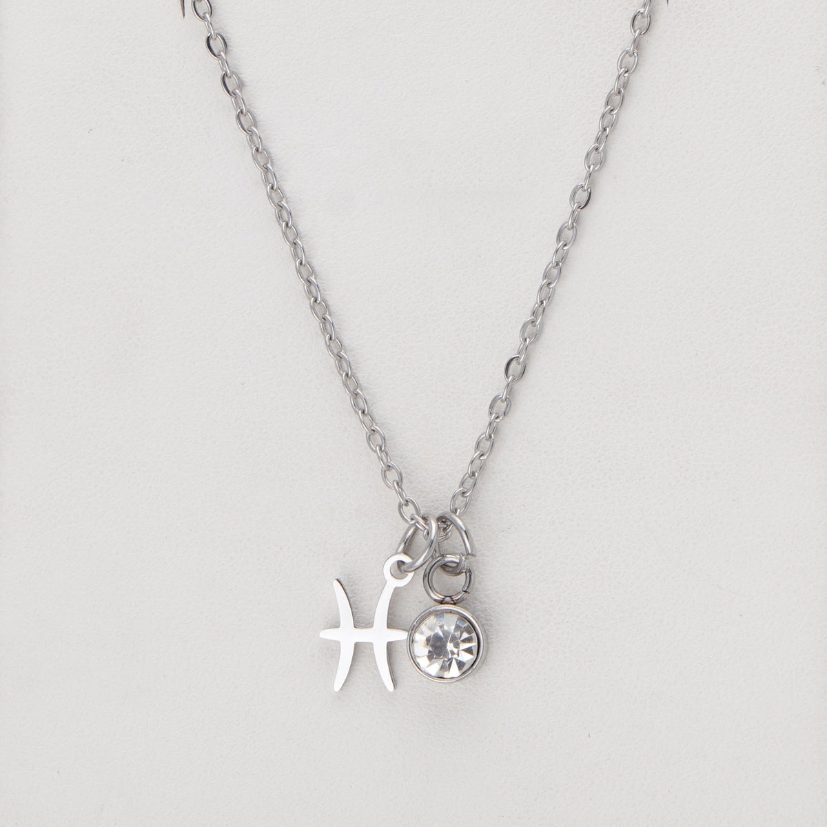 Western Birthstone Necklace With 12 Zodiac Gemstone Pendants