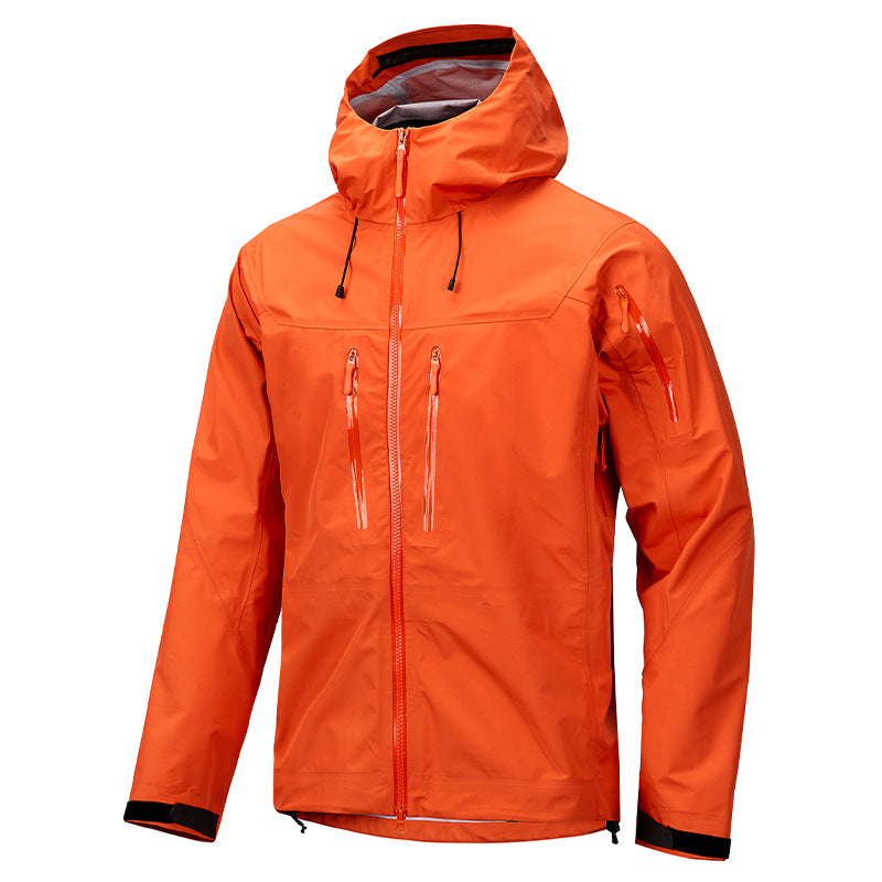 Men's Waterproof Hard Shell Jacket for Spring Hiking