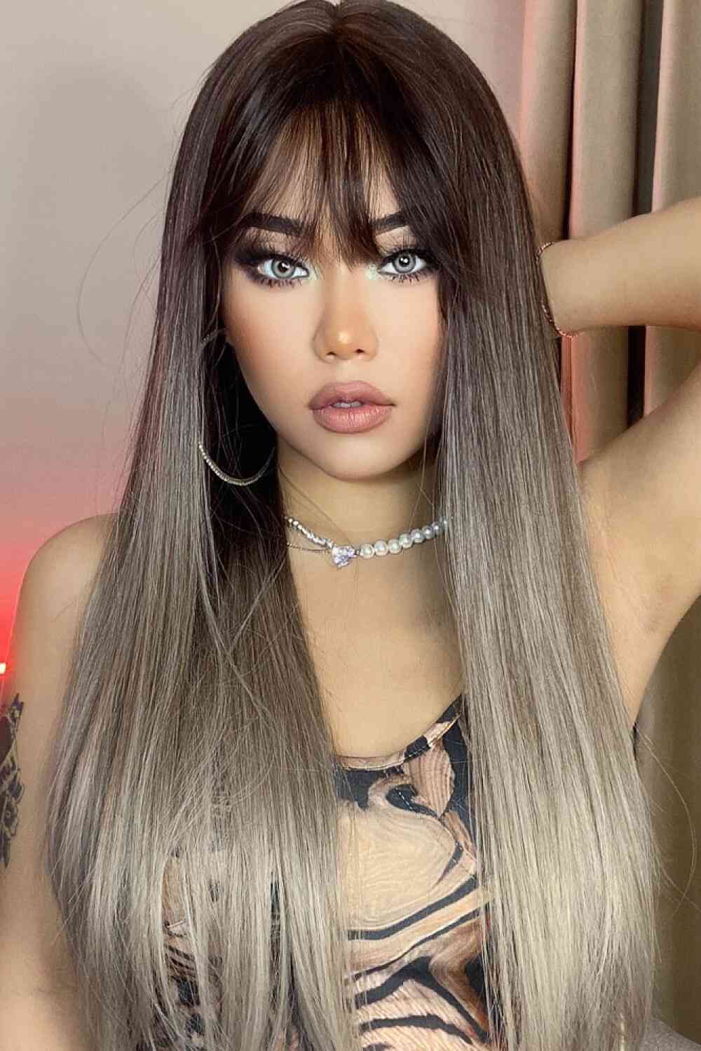 Synthetic Long Straight Synthetic Wig, 26''