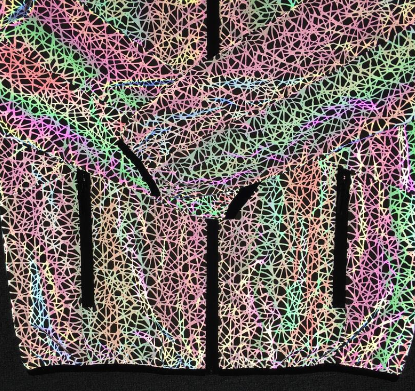 Colorful Reflective Jacket for Streetwear and Casual Use