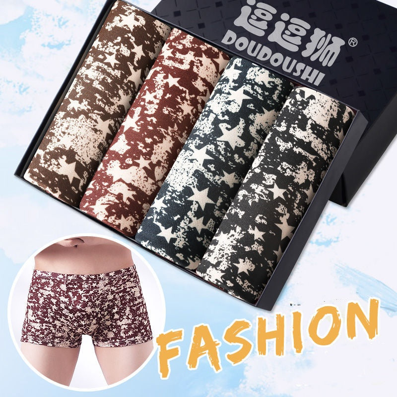 Men's Boxer Briefs Student Trendy Fashion New