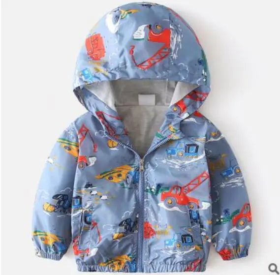 Style Loft Collection Everyday Is Funday Hooded Windbreaker Jacket