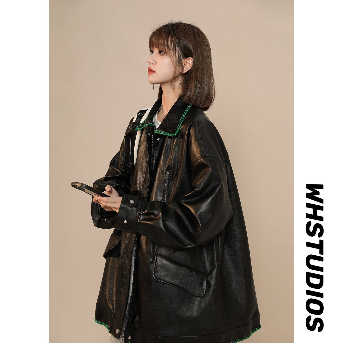 Mid-Length Cotton-Padded Jacket for Autumn and Winter