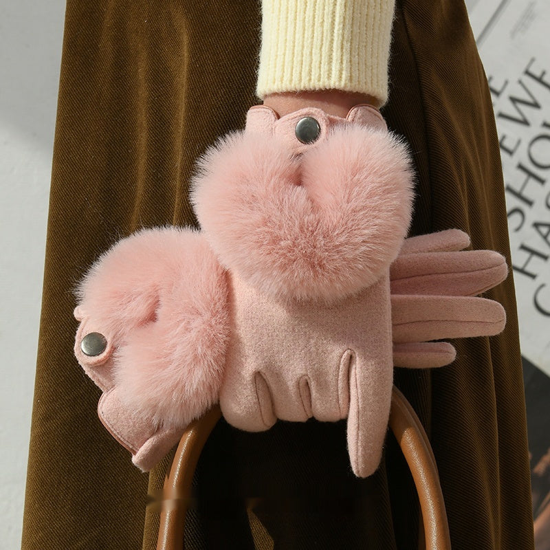 Winter New Cashmere Gloves For Women