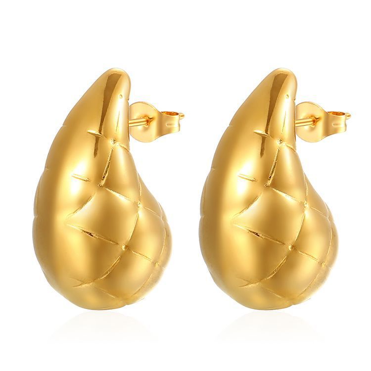 Women's Fashion Stainless Steel Droplet Earrings