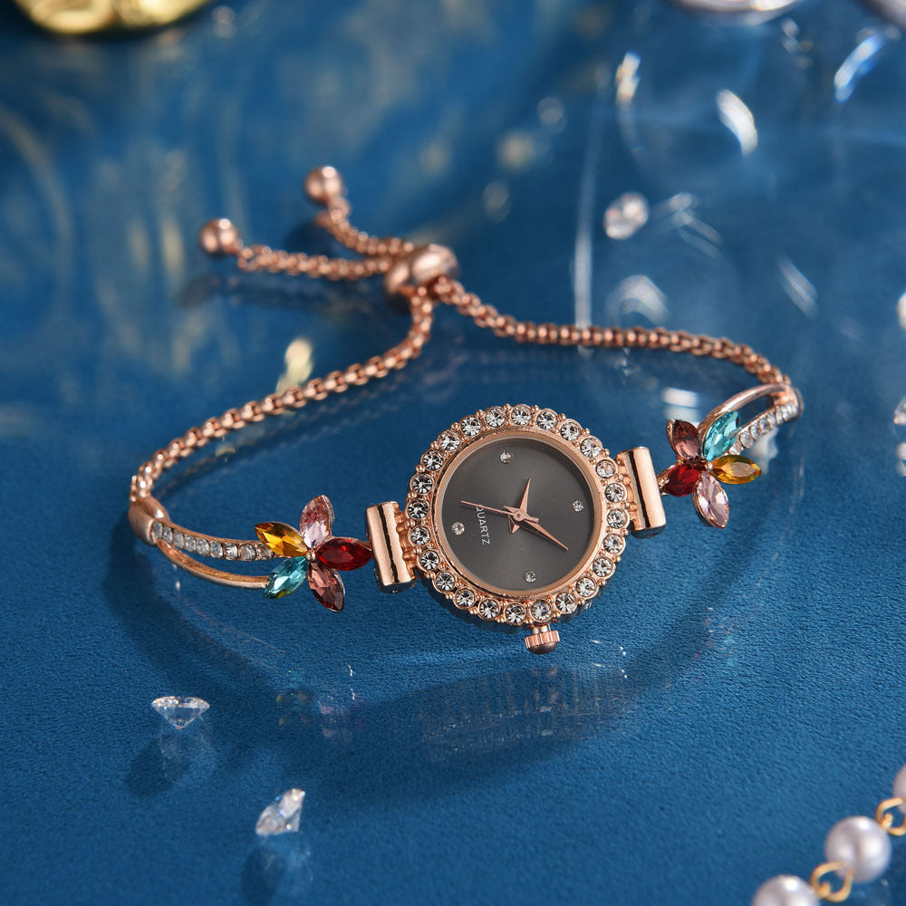Fashion Diamond Women's Quartz Bracelet Watch