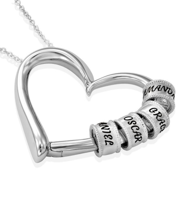 Personalized Heart Necklaces Women Jewelry Custom Name Necklaces & Pendants Mothers Day Gift